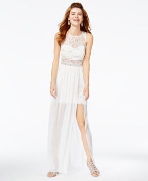 Bcx Juniors' Sequined Lace Illusion Gown, A Macy's Exclusive Style