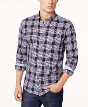 Tommy Hilfiger Men's Classic-fit Berger Houndstooth Plaid Shirt