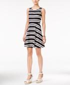 Tommy Hilfiger Striped Fit & Flare Dress, Only At Macy's