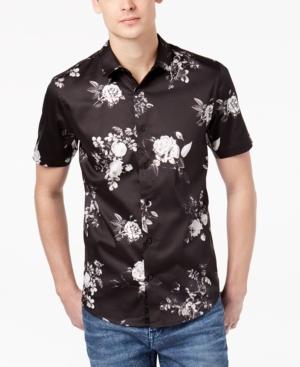 Guess Men's Floral Stretch Shirt
