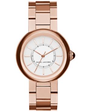 Marc Jacobs Women's Courtney Rose Gold-tone Stainless Steel Bracelet Watch 34mm Mj3466