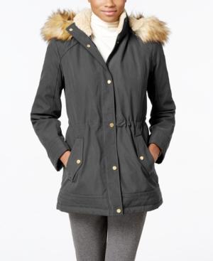 Jones New York Faux-fur-trim Anorak