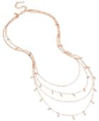 M. Haskell For Inc International Concepts Bead And Crystal Long Layer Necklace, Created For Macy's