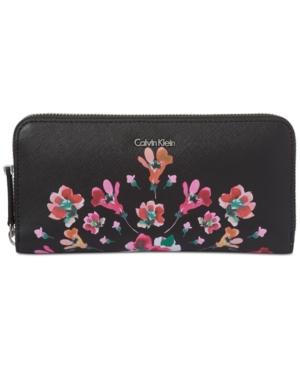 Calvin Klein Leather Zip Around Wallet