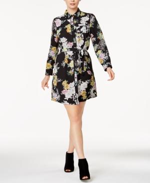 Maison Jules Floral-print Shirtdress, Created For Macy's