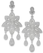 Diamond Dangle Drop Earrings (1/5 Ct. T.w.) In Sterling Silver