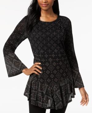 Style & Co Flounce-hem Tunic, Created For Macy's