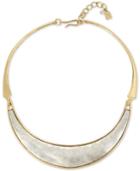 Robert Lee Morris Soho Two-tone Sculptured Collar Necklace