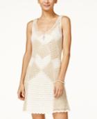 Jessica Simpson Muse Mixed Crochet Dress