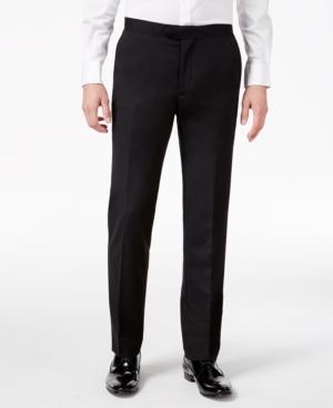 Bar Iii Men's Slim-fit Black Tuxedo Pants, Created For Macy's