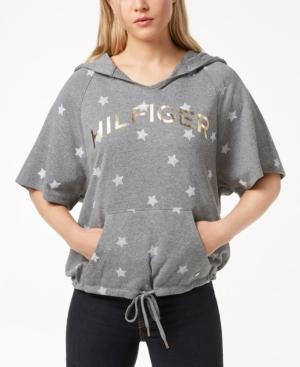 Tommy Hilfiger Sport Printed French Terry Drawstring-waist Hoodie, Created For Macy's
