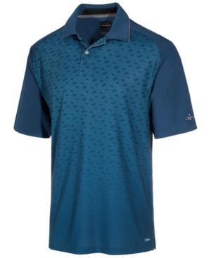 Greg Norman For Tasso Elba Men's Fade Out Ombre Geo-print Performance Polo, Created For Macy's