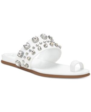 Vince Camuto Emmerly Jewel Studded Flat Sandals Women's Shoes