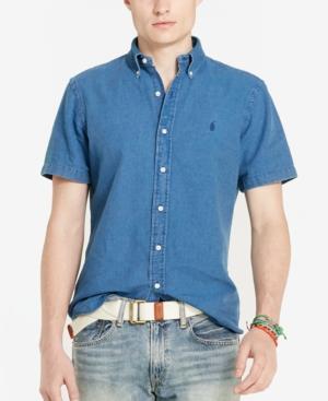Polo Ralph Lauren Men's Short-sleeve Chambray Shirt