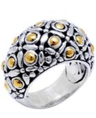 The Eclipse Signature Sterling Silver Ring Embellished By 18k Gold Accents Dots