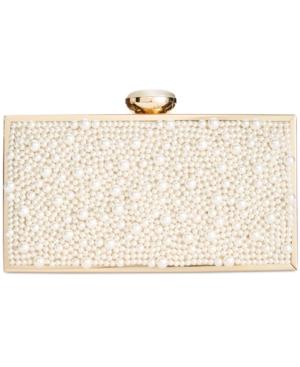 Inc International Concepts Lyvia Imitation Pearl Clutch, Created For Macy's