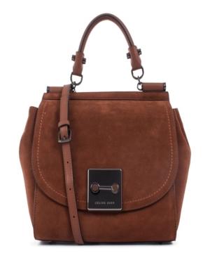 Celine Dion Collection Suede Baroque Handle Bag