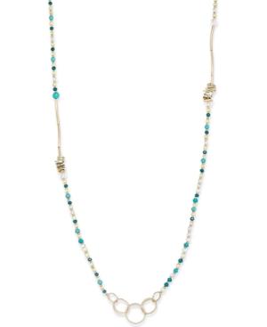Lonna & Lilly Gold-tone Multi-bead Rope Necklace