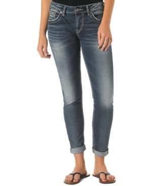 Silver Jeans Slim-fit Boyfriend Jeans, Indigo Wash