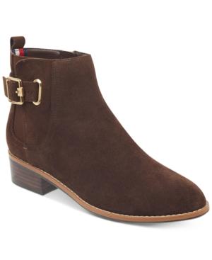 Tommy Hilfiger Women's Terez Block-heel Zip Booties Women's Shoes