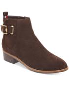 Tommy Hilfiger Women's Terez Block-heel Zip Booties Women's Shoes