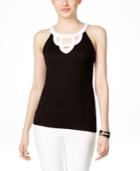 Inc International Concepts Sleeveless Cutout Halter Blouse, Only At Macy's