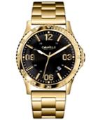 Caravelle New York By Bulova Men's Gold-tone Stainless Steel Bracelet Watch 44mm 44b104