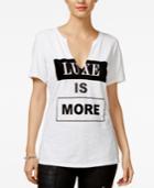 Guess Split-neck Graphic T-shirt