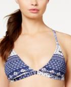 Roxy Printed Macrame-back Bikini Top Women's Swimsuit