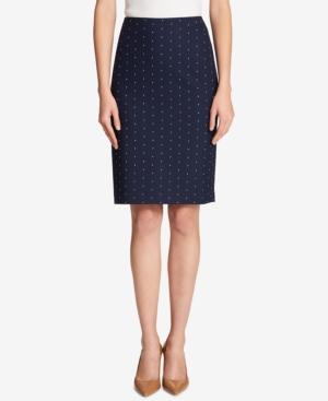 Tommy Hilfiger Pin-dot Pencil Skirt