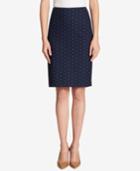 Tommy Hilfiger Pin-dot Pencil Skirt