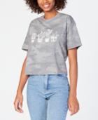 Rebellious One Juniors' Camo Graphic T-shirt