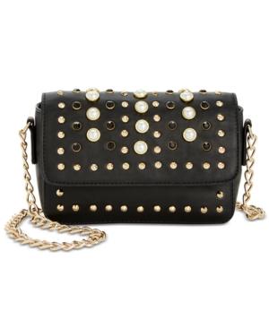 Steve Madden Aiden Embellished Mini Flapover Bag