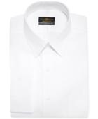 Club Room Estate Classic-fit White Solid French Cuff Dress Shirt