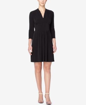 Catherine Catherine Malandrino Tinka Pleated Fit & Flare Dress