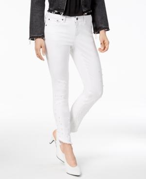 Earl Jeans Imitation-pearl Skinny Jeans