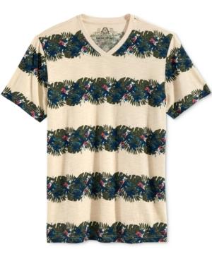 American Rag Men's Floral Stripe T-shirt, Only At Macy's