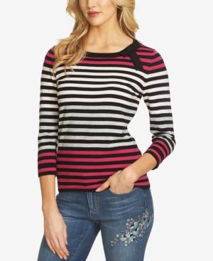 Cece Bow-detail Striped Sweater