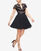 Fame And Partners Cap-sleeve Lace Dress