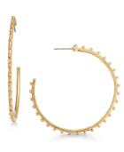 Inc International Concepts Gold-tone Studded Hoop Earrings, Only At Macy's