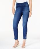 Thalia Sodi Button-detail Skinny Jeans, Created For Macy's