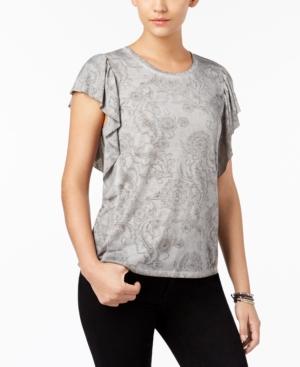 Style & Co Butterfly-sleeve T-shirt, Created For Macy's