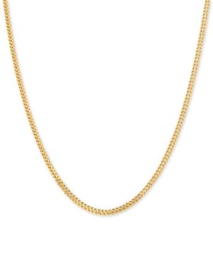 Polished Interwoven Link 22 Chain Necklace In 14k Gold
