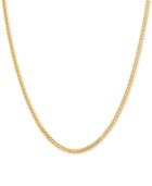 Polished Interwoven Link 22 Chain Necklace In 14k Gold