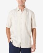 Cubavera Men's Front-striped Short-sleeve Shirt
