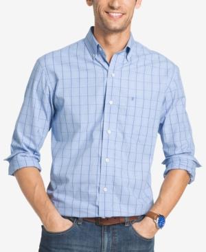 Izod Men's Windowpane Cotton Shirt