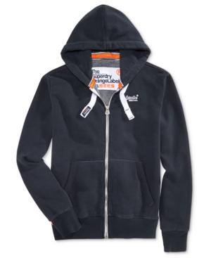 Superdry Men's Orange Label Zipper Hoodie