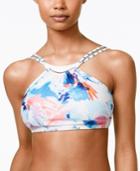 Vince Camuto Santorini Printed High-neck Crop Bikini Top Women's Swimsuit