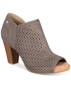 Giani Bernini Angye Memory Foam Perforated Peep-toe Shooties, Created For Macy's Women's Shoes