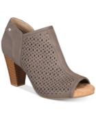 Giani Bernini Angye Memory Foam Perforated Peep-toe Shooties, Created For Macy's Women's Shoes